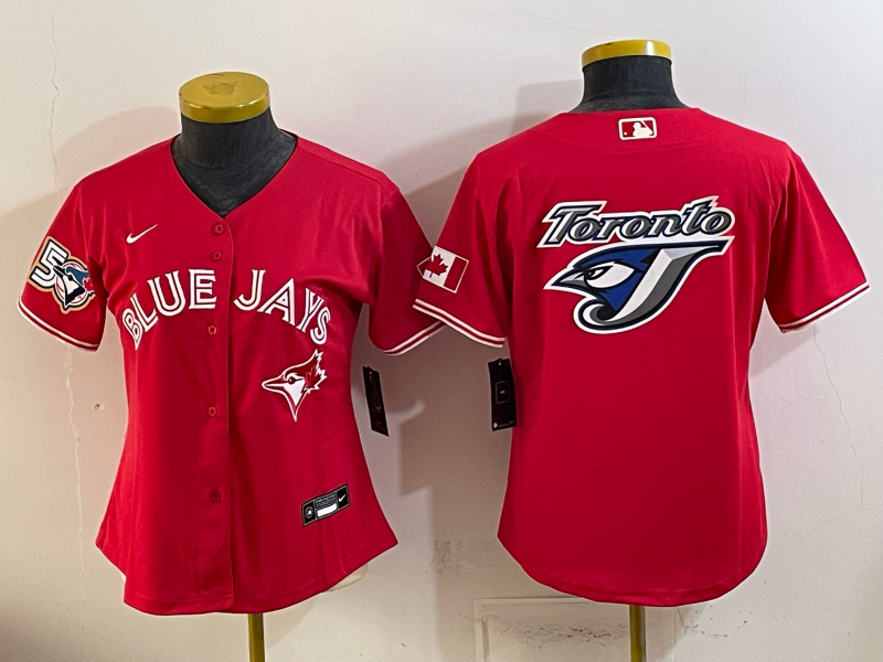 women 2026 Toronto Blue Jays blank red Game Nike MLB Jersey 0715001